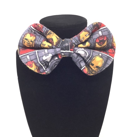 Iron Man Blocks Handcrafted Bow Tie - Comic Book Collection - Picture 5 of 13